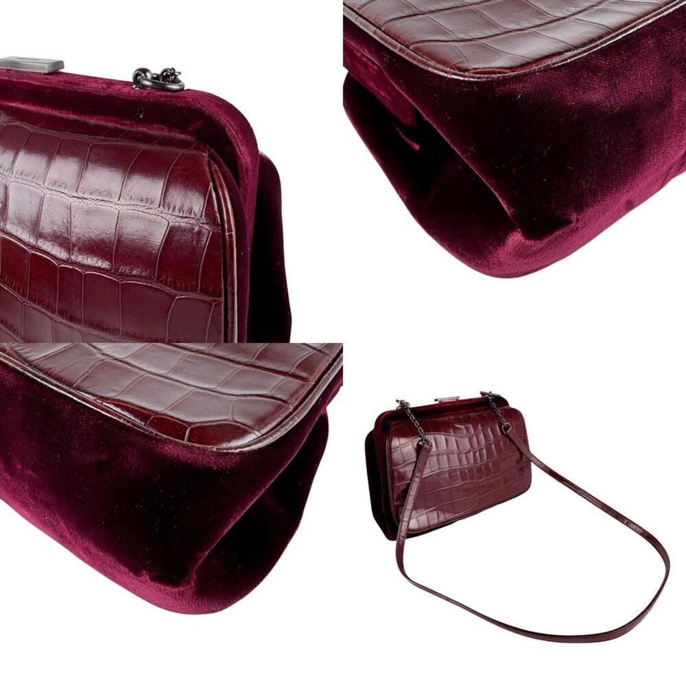 PRADA Red Leather Shoulder Bag - Picture 4 of 5